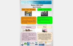 Ouverture des inscriptions cours Adultes